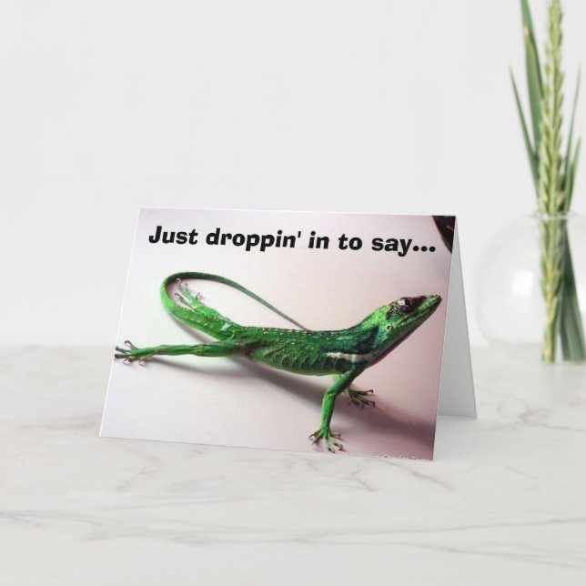 Carte Juste droppin' in to say. (Devant)