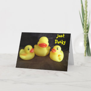 CARTE JUSTE DUCKY & TELLEMENT LUCKY-NEW BABY GRATS!