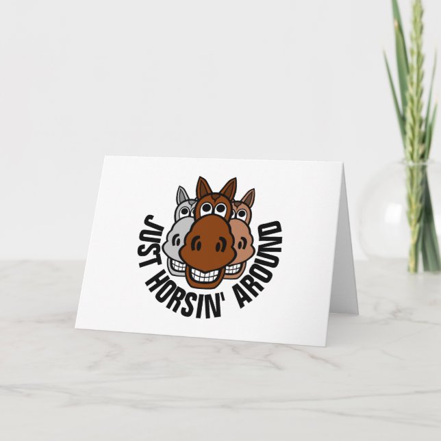 Carte Juste Horsin' Autour, Cheval (Devant)