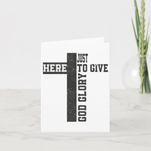 Carte Juste Ici Pour Donner À Dieu Gloire Mignonne Hallo