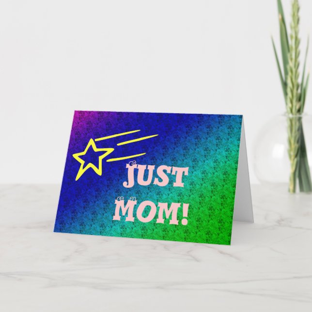 Carte Juste Maman Superstar (Devant)