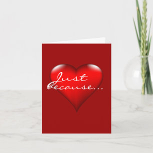 Carte Juste parce que les expressions du coeur