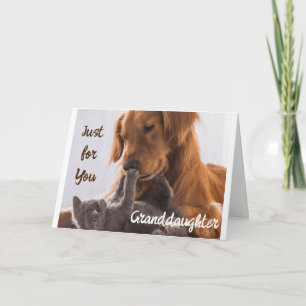 CARTE **JUSTE POUR VOUS GRAND-FILLE** L'ANNIVERSAIRE EST