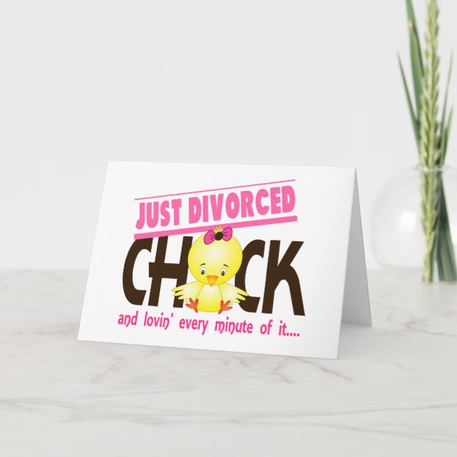 Carte Juste poussin divorcé (Devant)