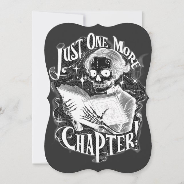 Carte Juste un autre chapitre Skeleton Reader amusant (Devant)