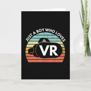 Carte Juste un garçon qui aime la réalité virtuelle drôl