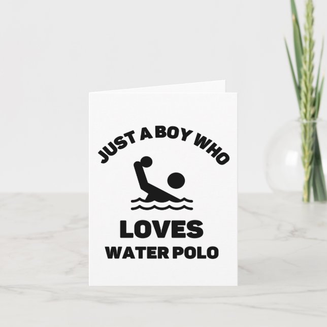 Carte Juste un garçon qui aime le water-polo (Devant)