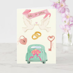 Carte Juste un Mariage marié