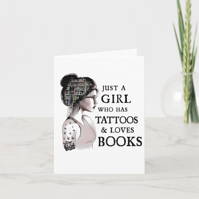 Carte Juste Une Fille Qui A Des Tatouages Et Aime Les Li (Devant)