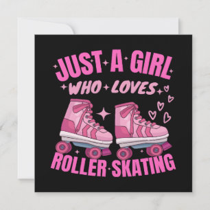 Carte Juste Une Fille Qui Aime Le Patin À Roulettes