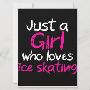 Carte Juste une fille qui aime le patinage sur glace