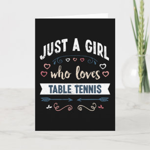 Carte Juste une fille qui aime les cadeaux amusants de t