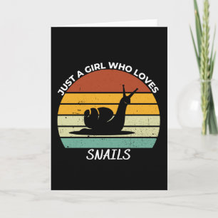 Carte Juste une fille qui aime les escargots