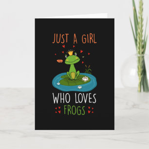 Carte Juste une fille qui aime les grenouilles