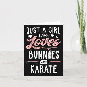 Carte Juste Une Fille Qui Aime Les Lapins Et Les Femmes 