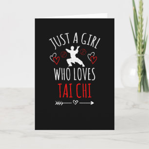 Carte Juste Une Fille Qui Aime Tai Chi   Tai Chi Master 