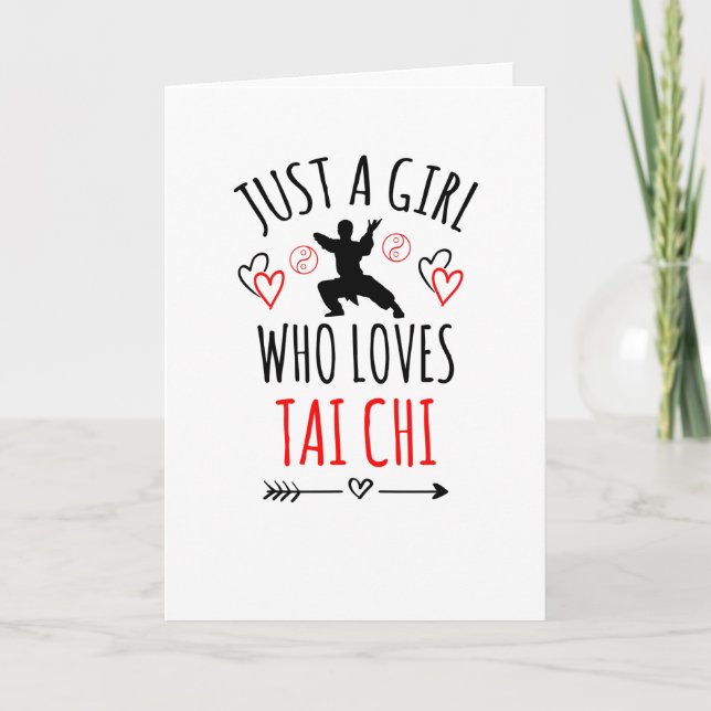 Carte Juste Une Fille Qui Aime Tai Chi | Tai Chi Master  (Devant)
