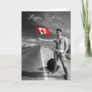 Carte Justin Trudeau : Joyeux anniversaire du Canada