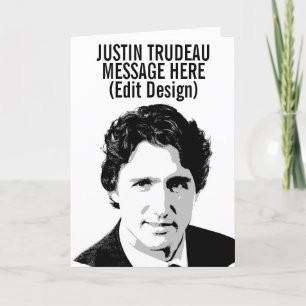 CARTE JUSTIN TRUDEAU PERSONNALISÉ