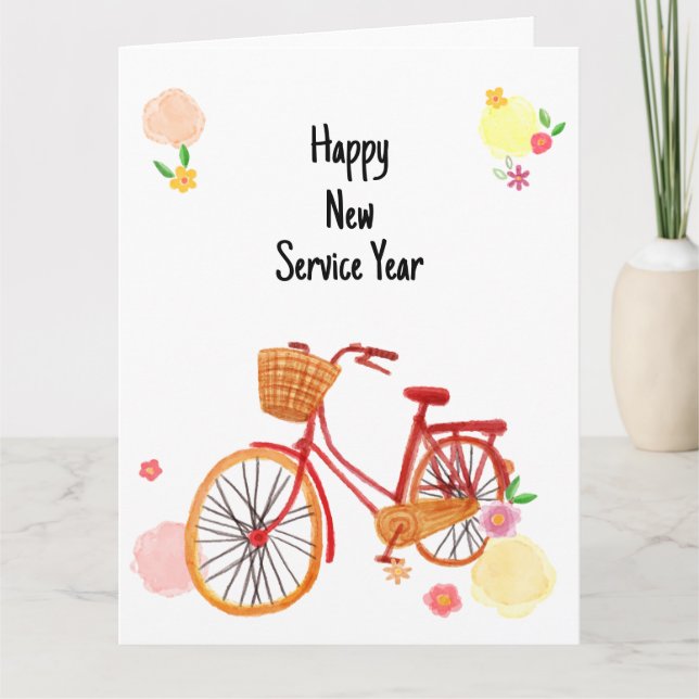 Carte JW Bonne nouvelle année de service (Devant)