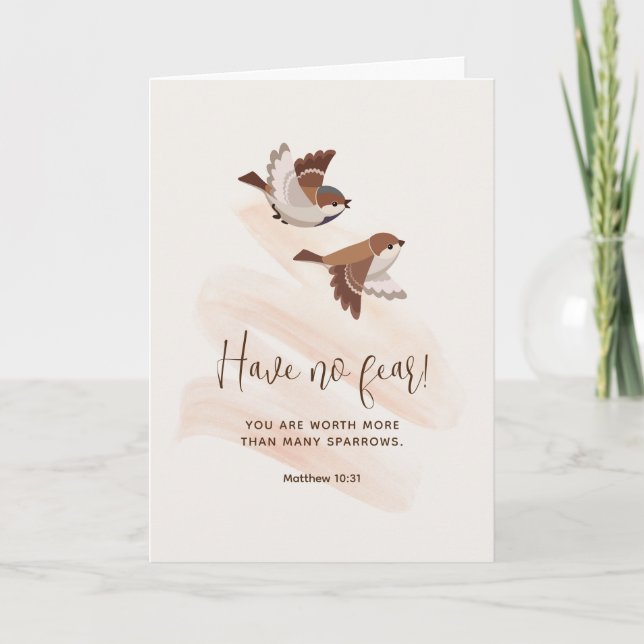 Carte JW Card, Matthew 10:31 | Salutation JW (Devant)