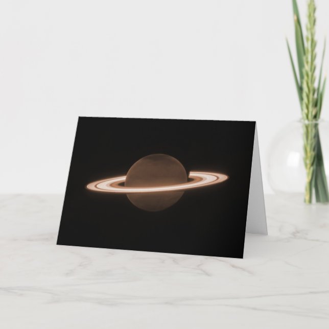 Carte JWST James Webb télescope spatial Saturn Infraroug (Devant)
