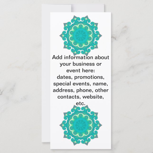 Carte Kaleidoscope rétro Abstrait (Devant)