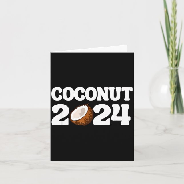 Carte Kamala Harris 2024 déclaration drôle démocrate Coc (Devant)
