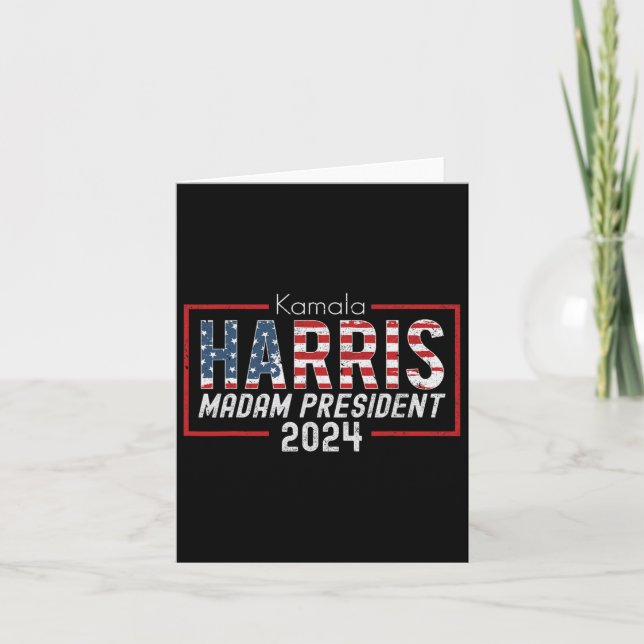 Carte Kamala Harris 2024 Madame la Présidente Election C (Devant)