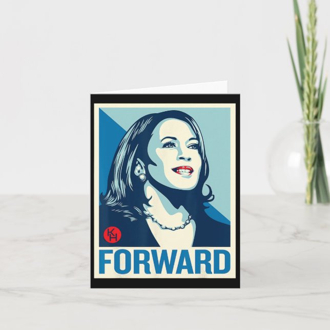 Carte Kamala Harris en avant  (Devant)