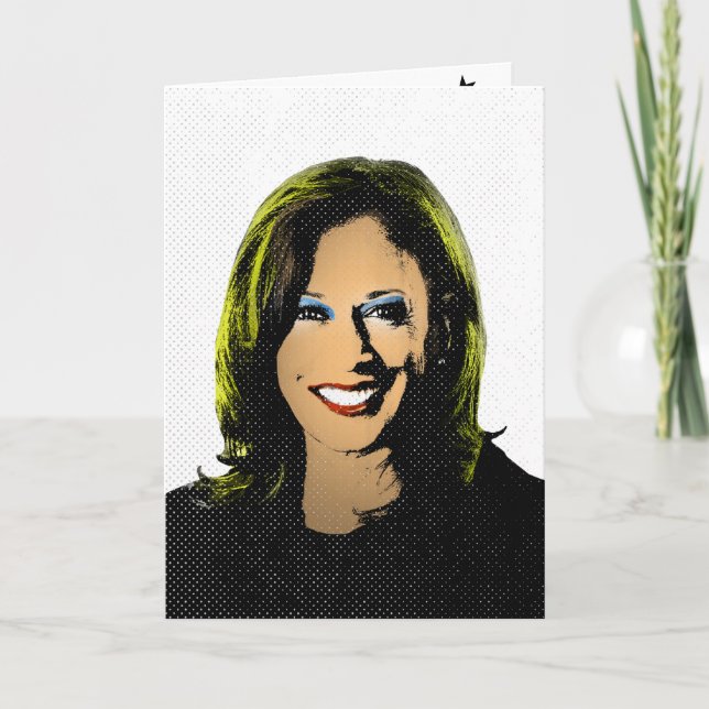 Carte Kamala Harris Pop Art (Devant)