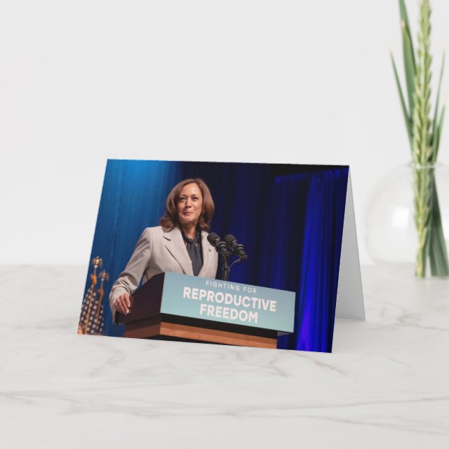 Carte Kamala Harris pour la liberté de la reproduction (Devant)
