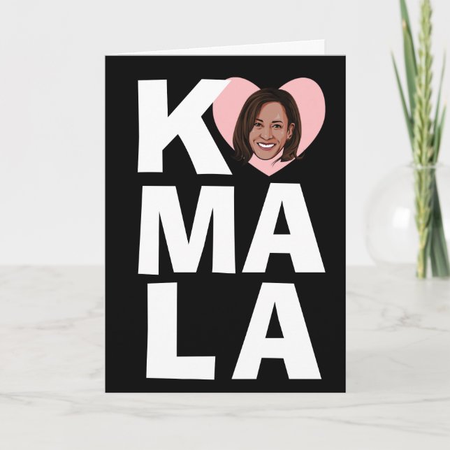 Carte Kamala Harris Saint-Valentin Vice-présidente (Devant)