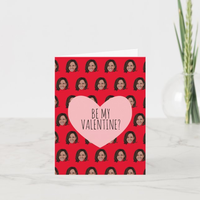 Carte KAMALA HARRIS : Soyez mon Valentin (Devant)
