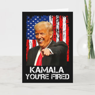 Carte Kamala Vous êtes Viré Drôle Président Trump Rieur
