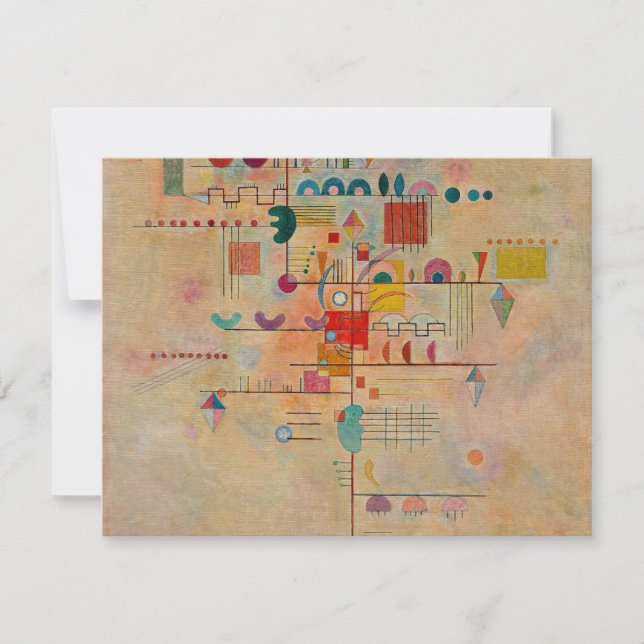 Carte Kandinsky - Ascent gracieux, peinture populaire (Devant)