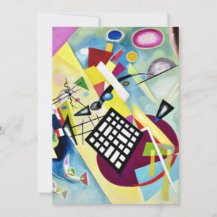 Carte Kandinsky - Black Grid, art abstrait populaire,