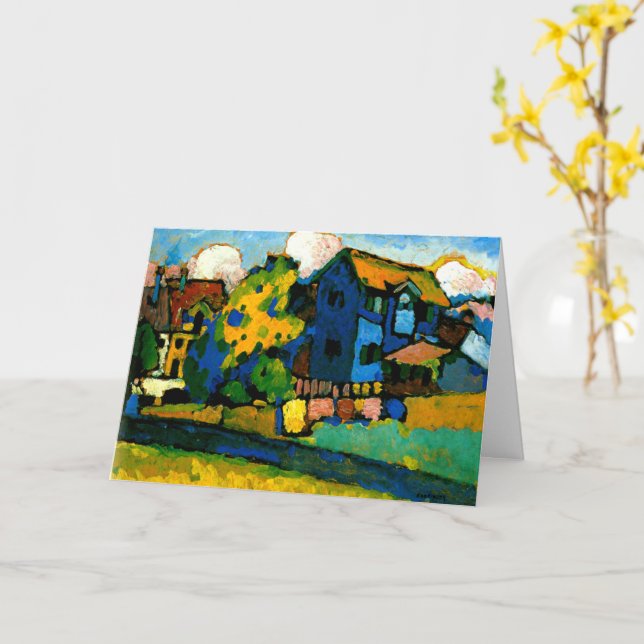 Carte Kandinsky - Blaues Haus Klein (Fleur jaune)