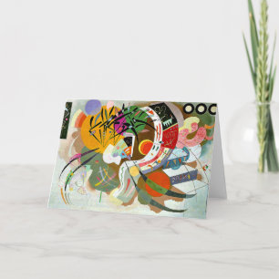 Carte Kandinsky - Courbe Dominante, peinture colorée