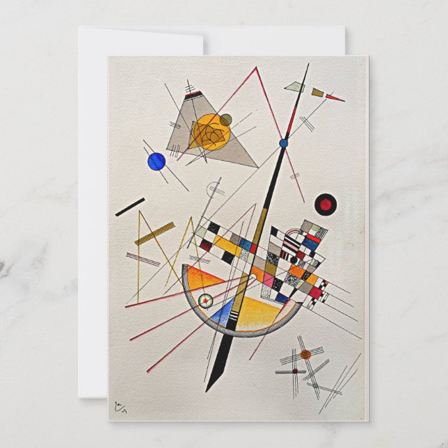 Carte Kandinsky - Délicate tension (Devant)