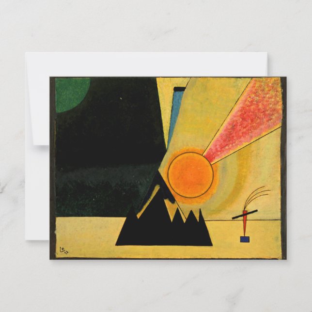 Carte Kandinsky - Développement, art abstrait, (Devant)
