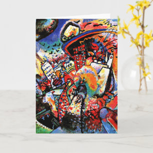Carte Kandinsky - Moscou I, paysage urbain coloré