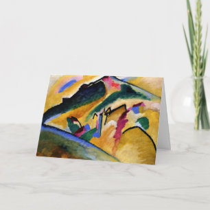 Carte Kandinsky - Paysage d'automne, peinture populaire,