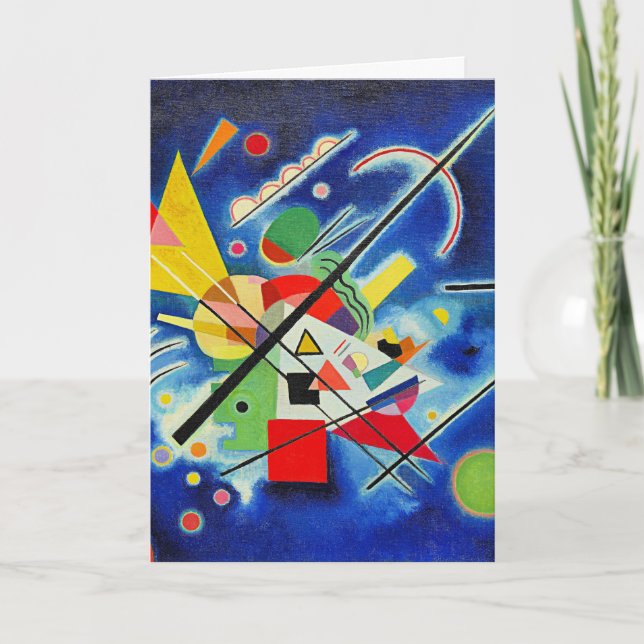 Carte Kandinsky - Peinture Bleue, (Devant)