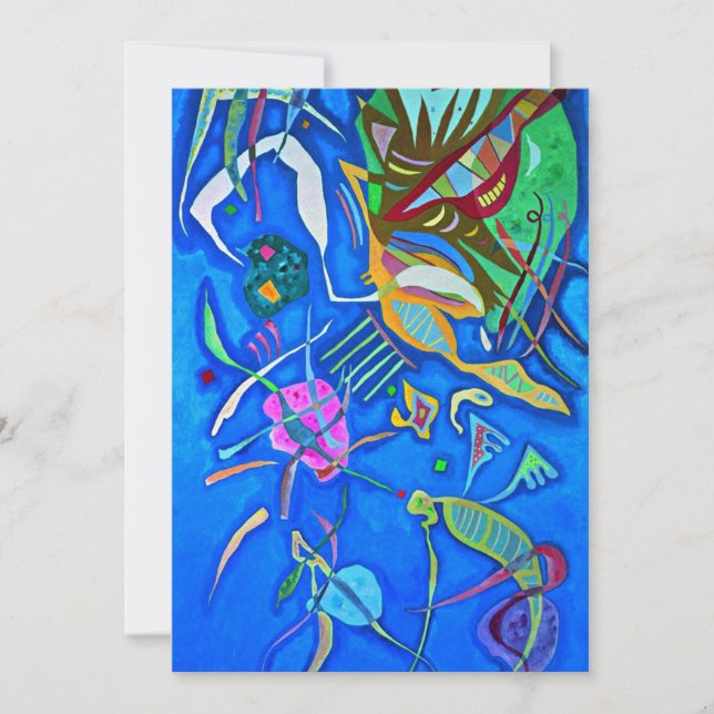 Carte Kandinsky - Regroupement, coloré abstrait, (Devant)