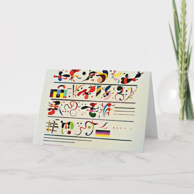 Carte Kandinsky - Succession, oeuvre d'art célèbre, (Devant)