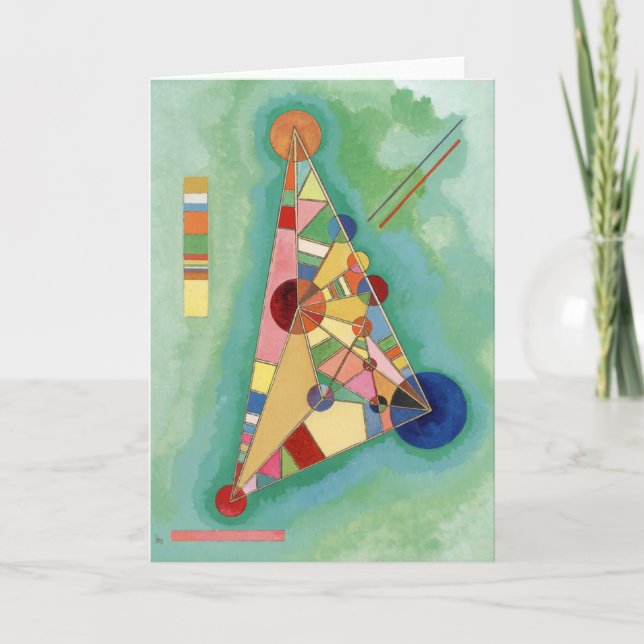Carte Kandinsky - Triangle multicolore (Devant)