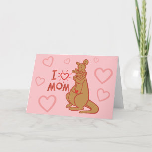 Carte Kanga & Roo J'aime maman