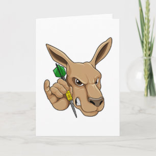 Carte Kangaroo comme joueur de Dart avec Dart