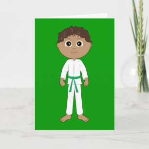 Carte Karate Félicitations Ceinture Verte